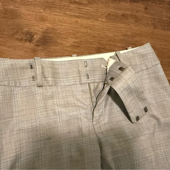 Banana Republic Martin Fit Trousers - Gray, Brown, Baby Blue, and White - Picture 7 of 8
